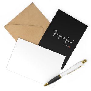 Postcards (7 pcs) | "Fix Your Face"
